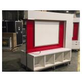 Display Cabinet | Rolling | Lighted | 2-Sided Display Cabinet | Rolling | Lighted | 2-Sided