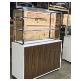 Display Case | Rolling 2-shelf Display Case | Rolling 2-shelf