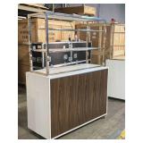 Display Case | Rolling 2-shelf Display Case | Rolling 2-shelf