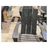 Lot of (2) Poly Adirondack Patio Chairs Lot of (2) Poly Adirondack Patio Chairs