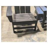 Lot of (2) Poly Adirondack Patio Chairs Lot of (2) Poly Adirondack Patio Chairs