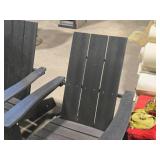 Lot of (2) Poly Adirondack Patio Chairs Lot of (2) Poly Adirondack Patio Chairs