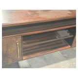 Wood Office Desk with Rolling Office Chair Wood Office Desk with Rolling Office Chair