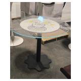 Pedestal Table 29" x 36" - Glass Top / Metal Base Pedestal Table 29" x 36" - Glass Top / Metal Base