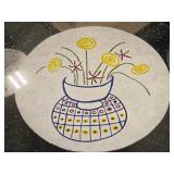 Pedestal Table 29" x 36" - Glass Top / Metal Base Pedestal Table 29" x 36" - Glass Top / Metal Base