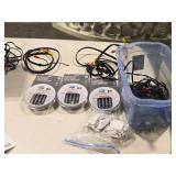 Lot of (1 Tote Bin) A/V Cables, Dimmer Switches (assorted) Lot of (1 Tote Bin) A/V Cables, Dimmer Switches (assorted)