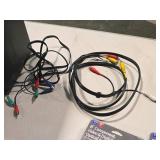 Lot of (1 Tote Bin) A/V Cables, Dimmer Switches (assorted) Lot of (1 Tote Bin) A/V Cables, Dimmer Switches (assorted)