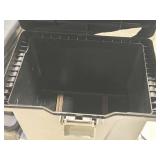 Lot of (4) Plastic File Boxes Lot of (4) Plastic File Boxes