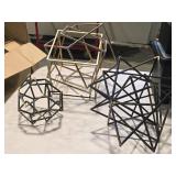 Lot of (3) Modern theme Metal Home Décor (assorted) Lot of (3) Modern theme Metal Home Décor (assorted)