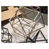 Lot of (3) Modern theme Metal Home Décor (assorted) Lot of (3) Modern theme Metal Home Décor (assorted)