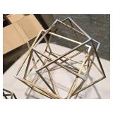 Lot of (3) Modern theme Metal Home Décor (assorted) Lot of (3) Modern theme Metal Home Décor (assorted)
