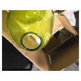 Lot of (4) Lagoon Vases / Display Décor 12" x 6" (Green) Lot of (4) Lagoon Vases / Display Décor 12" x 6" (Green)