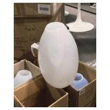 Lot of (4) Vases / Display Décor 12" x 6" (White) Lot of (4) Vases / Display Décor 12" x 6" (White)