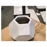 Lot of (5) Plaster Vase Décor / Centerpiece 9" x 12" Lot of (5) Plaster Vase Décor / Centerpiece 9" x 12"