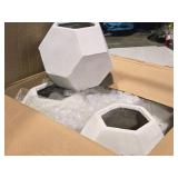 Lot of (5) Plaster Vase Décor / Centerpiece 9" x 12" Lot of (5) Plaster Vase Décor / Centerpiece 9" x 12"