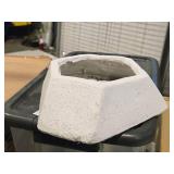 Lot of (7) Plaster Vase Décor / Centerpiece 4" x 11" Lot of (7) Plaster Vase Décor / Centerpiece 4" x 11"