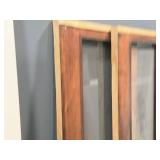 Lot of (2) Doors with Glass Inset 25-1/4" x 74-1/2" Lot of (2) Doors with Glass Inset 25-1/4" x 74-1/2"