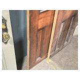 Lot of (2) Doors with Glass Inset 25-1/4" x 74-1/2" Lot of (2) Doors with Glass Inset 25-1/4" x 74-1/2"