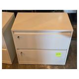 Lot of (2) Metal Filing Cabinets 2-drawer 30" x 18" x 28" with Keys Lot of (2) Metal Filing Cabinets 2-drawer 30" x 18" x 28" with Keys