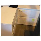 Lot of (2) Metal Filing Cabinets 2-drawer 30" x 18" x 28" with Keys Lot of (2) Metal Filing Cabinets 2-drawer 30" x 18" x 28" with Keys