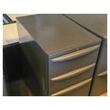 Lot of (2) Metal Rolling File Cabinets - 2 drawer and 3-drawer 15" x 24" x 28-1/2" Lot of (2) Metal Rolling File Cabinets - 2 drawer and 3-drawer 15" x 24" x 28-1/2"