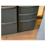 Lot of (2) Metal Rolling File Cabinets - 2 drawer and 3-drawer 15" x 24" x 28-1/2" Lot of (2) Metal Rolling File Cabinets - 2 drawer and 3-drawer 15" x 24" x 28-1/2"