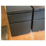 Lot of (2) Metal Rolling File Cabinets 2-drawer 14-1/2" x 19" x 21-1/2" Lot of (2) Metal Rolling File Cabinets 2-drawer 14-1/2" x 19" x 21-1/2"