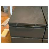 Lot of (2) Metal Rolling File Cabinets 2-drawer 14-1/2" x 19" x 21-1/2" Lot of (2) Metal Rolling File Cabinets 2-drawer 14-1/2" x 19" x 21-1/2"