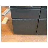 Lot of (2) Metal Rolling File Cabinets 2-drawer 14-1/2" x 19" x 21-1/2" Lot of (2) Metal Rolling File Cabinets 2-drawer 14-1/2" x 19" x 21-1/2"