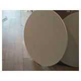 Lot of (3) 35 1/2" Laminate Table Tops (Round) Lot of (3) 35 1/2" Laminate Table Tops (Round)