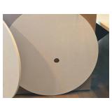 Lot of (3) 35 1/2" Laminate Table Tops (Round) Lot of (3) 35 1/2" Laminate Table Tops (Round)
