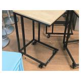 Lot of (2) Rolling Display Tables 14" x 18" x 27" Lot of (2) Rolling Display Tables 14" x 18" x 27"