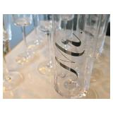 Lot of (12) 10 1/2" Champagne Flutes - Mr. and Mrs. logo Lot of (12) 10 1/2" Champagne Flutes - Mr. and Mrs. logo