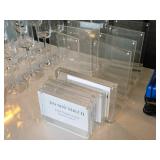 Lot of (13) Acrylic Display Stands Lot of (13) Acrylic Display Stands