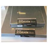 Lot of (2) Blick Archival Storage Boxes - 11"x14"x2", 16"x20"x2" Lot of (2) Blick Archival Storage Boxes - 11"x14"x2", 16"x20"x2"
