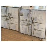 Lot of (2) Canvas Wall Art 37" x 37" Lot of (2) Canvas Wall Art 37" x 37"