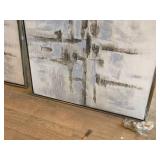 Lot of (2) Canvas Wall Art 37" x 37" Lot of (2) Canvas Wall Art 37" x 37"