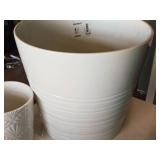 Lot of (2) Plant Pots - 5"x5-1/2", 11-1/2"x10-1/2" Lot of (2) Plant Pots - 5"x5-1/2", 11-1/2"x10-1/2"