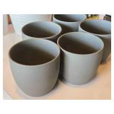 Lot of (5) Plant Pots - 6"x6" Lot of (5) Plant Pots - 6"x6"