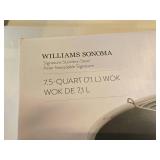 William Sonoma 7.5-Quart Stainless Steel Wok (in original box) William Sonoma 7.5-Quart Stainless Steel Wok (in original box)