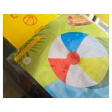 Giant Rainbow theme Sprinkler & Beach Ball (in original box) Giant Rainbow theme Sprinkler & Beach Ball (in original box)