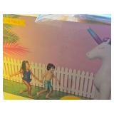Giant Unicorn theme Sprinkler & Beach Ball (in original box) Giant Unicorn theme Sprinkler & Beach Ball (in original box)