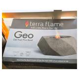 Geo Terra Flame Stonecast Fire Bowl (in original box) with (7) Cans of Fire Gel Geo Terra Flame Stonecast Fire Bowl (in original box) with (7) Cans of Fire Gel