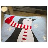 17" Penguin Winter theme Throw Pillow 17" Penguin Winter theme Throw Pillow