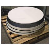 Lot of (8) 35 1/2" Laminate Banquet Table Tops Lot of (8) 35 1/2" Laminate Banquet Table Tops