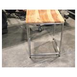 Wood Top Side Table 17" x 17" x 21 1/2" Wood Top Side Table 17" x 17" x 21 1/2"