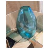 Lot of (6) Vases / Display Décor 12" x 6" (Teal) Lot of (6) Vases / Display Décor 12" x 6" (Teal)