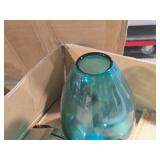 Lot of (6) Vases / Display Décor 12" x 6" (Teal) Lot of (6) Vases / Display Décor 12" x 6" (Teal)