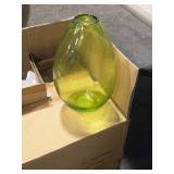 Lot of (6) Lagoon Vases / Display Décor 12" x 6" (Green) Lot of (6) Lagoon Vases / Display Décor 12" x 6" (Green)