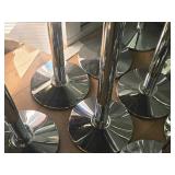 Lot of (6) Visiontron Retracta-Belt® Retractable Belt Barrier Stanchions Lot of (6) Visiontron Retracta-Belt® Retractable Belt Barrier Stanchions